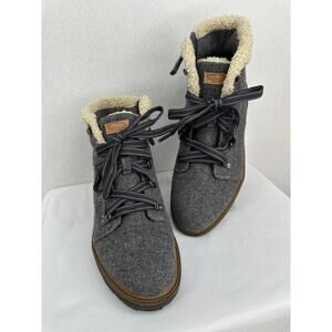Dr Scholl's Love To Charcoal Gray Waterproof Lace up Hiking Boots 8M